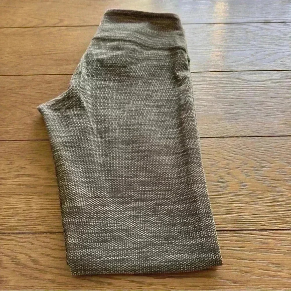 Lululemon Wunder Under Low-Rise Tight 28 "Heathered Herringbone Gray Size 4 - Picture 2 of 5